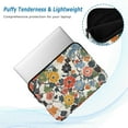 thumbnail image 2 of FORMRS 13-13.3 inch Laptop Sleeve Case Soft Carrying Quilted Computer Bag Cover, Black Flowers Pattern, 2 of 7