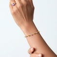 thumbnail image 4 of 18K Yellow Gold Plated Silver Yellow Citrine and Pink Lab Grown Diamond Infinity Tennis Bracelet for Women (2.36 Cttw, Gemstone November Birthstone, Round 4.5MM, Fully Adjustable up to 9 inch), 4 of 4