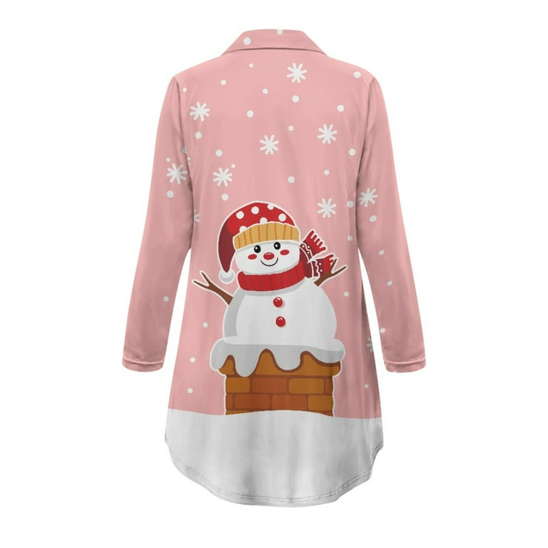 Yuyamidu Womens Christmas Nightgowns Sleepwear Cute Snowman Pajama Dress Nightshirts Pink Long Sleeves Night Shirts Comfy Button Down Sleep Dress for Women Size 2XL - Walmart.com Yuyamidu Womens Christmas Nightgowns Sleepwear Cute Snowman Pajama Dress Nightshirts Pink Long Sleeves Night Shirts Comfy Button Down Sleep Dress for Women Size 2XL - Walmart.com