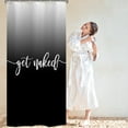 thumbnail image 5 of Stall Get Naked Shower Curtain Black Get Naked Grayish White to Black Funny Cute Art Fonts Words Fabric Machine Washable Bathroom Decor Set with Hook Bath Curtain 36 x 72 inches, 5 of 5