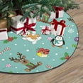 thumbnail image 3 of FMSHPON Merry Christmas Santa ClausSnowman Xmas Christmas Tree Skirt Stand Mat for Holiday Party Decoration Indoor Outdoor 36 inches, 3 of 3