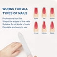 thumbnail image 4 of Lima de uñas, lima de uñas de metal de doble cara con mango antideslizante y estuche de cuero, limas de uñas para mujeres y hombres, 4 of 5