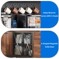 thumbnail image 4 of Uforic Pantry Cabinet with Power Outlets, Kitchen Buffet Hutch with Drawers and Storage Shelves, Brown, 4 of 11