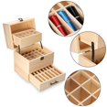 thumbnail image 2 of Yosoo 59 Slot 3-layer Essential Storage Box Wooden Oil Case Organizer Container Aromatherapy, Essential oil Holder Organizer, 2 of 8