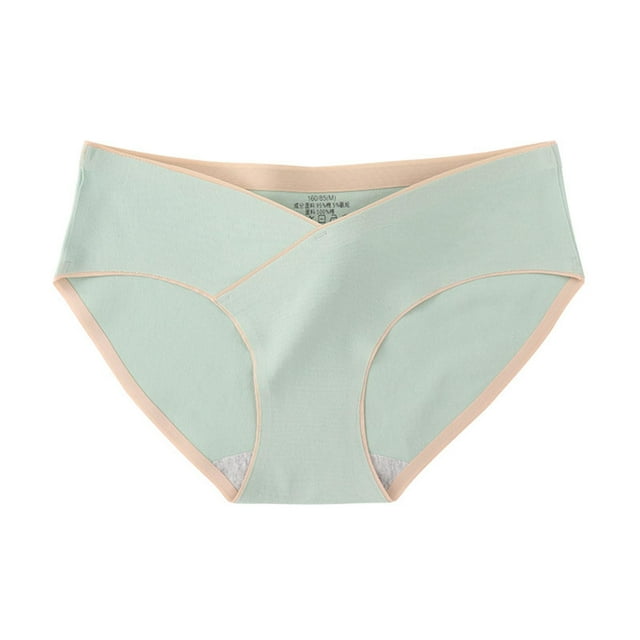 Swstbby Culottes pour Femmes, Grande Taille, Taille Basse, Coton, Maternité, Vert Menthe m