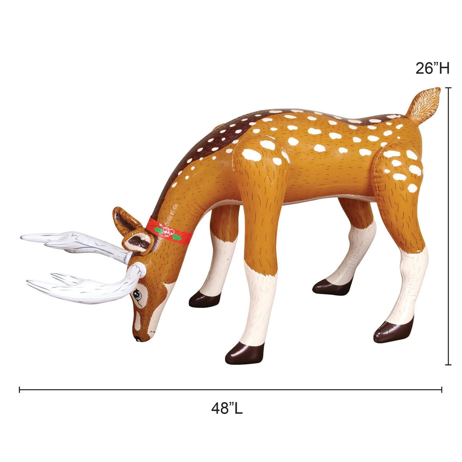 Occasions Christmas Blow-Up 4 Foot Inflatable Reindeer, Grazing Style