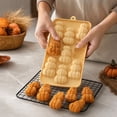 thumbnail image 6 of CHJK Halloween Pumpkin Silicone Molds, 8-Cavity Candy & Chocolate Mold, Grade Flexible Molds for Halloween Baking, Chocolate, Easy Release & Dishwasher Safe, 6 of 7