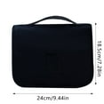 thumbnail image 2 of Korean Style Heart Print Twill Cosmetic Bag Large Capacity Portable Toiletry Organizer Hook On Travel Pouch, 2 of 3