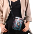 thumbnail image 4 of HELLHERO Otter Pattern 4.33"x1.97"x7.09" Crossbody Small Bags Polyester for Adult, 4 of 7