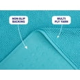 thumbnail image 4 of American Soft Linen, Slip Reducer Bath Rug, 100% Cotton 17x24 inches, Soft Absorbent Bath Mat Rugs, Turquoise, 4 of 7