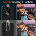 thumbnail image 3 of 2 Pack for Samsung Galaxy S23 Privacy Screen Protector Upgrade Fingerprint Unlock Compatible Tempered Glass + 2 Pack Camera Lens Protector, Anti Spy C, 3 of 5
