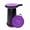 Purple-black, variant on Pink Portable Folding Stool – Collapsible Telescopic Step Stool & Outdoor Camping Seat – Lightweight Plastic Round Chair with Handle – Heavy Duty Non-Slip Design for Fishing, Hiking & Home Use