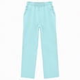 thumbnail image 4 of TAmten Girls Oversized Wide Leg Sweatpants Kids Baggy Sweat Pants for Girls Drawstring Waist Straight Leg Joggers with Pockets|Sky Blue 11-12 Years, 4 of 4