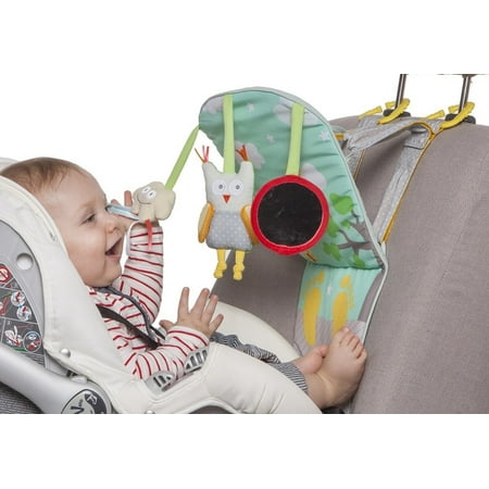 Taf Toys Play & Kick Car Seat Toy | Baby’s Activity & Entertaining Center, For Easier Drive And Easier Parenting| Keep Baby Calm| Lights & Musical, Baby Safe Mirror, Detachable