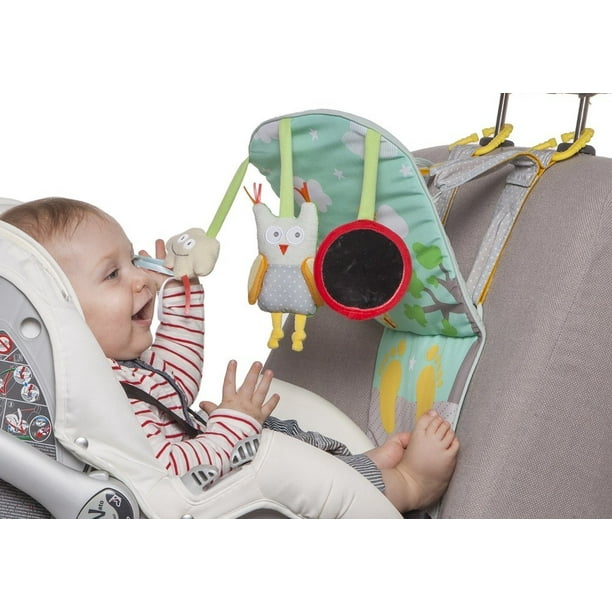 Taf Toys Play Kick Car Seat Toy Baby S Activity Entertaining Center For Easier Drive And Paing Keep Calm Lights Al Safe Mirror Detachable - Car Seat Toys For Infants