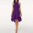 thumbnail image 1 of Women's Halter Sleeveless Cropped Layered Midi, 1 of 4
