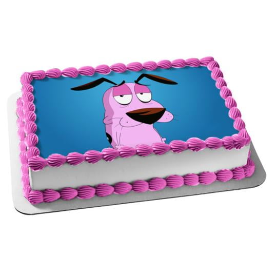 Courage the Cowardly Dog Cartoon Network Animated TV Show Edible Cake Topper Image ABPID53204 Courage the Cowardly Dog Cartoon Network Animated TV Show Edible Cake Topper Image ABPID53204