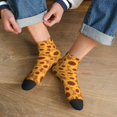 thumbnail image 3 of Rateoe Brown Wood Grain Sunflower A Pattern Quarter Crew Socks,Toe Seamed Ankle Socks,Cotton Cushioned Breathable Athletic Crew Sports Socks, 3 of 7