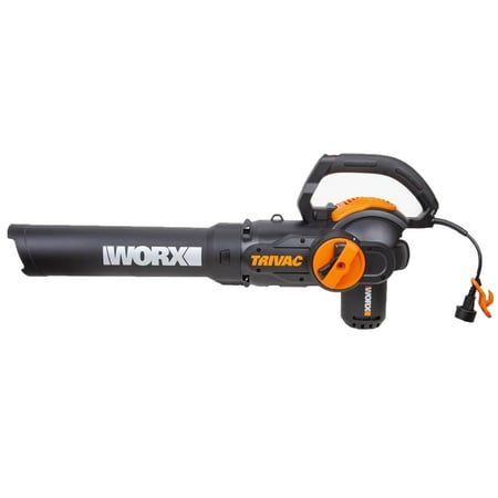 Worx WG512 TRIVAC 12-Amp Electric 3-IN-1 Blower/Mulcher/Yard Vacuum with Leaf Collection System