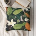 thumbnail image 3 of YINGXI  Summer Throw Pillow Covers Fruit Leaves Pillow Cases Lemon Orange Decorative Cushion Covers for Sofa Couch 12x12in, 3 of 5