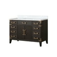 thumbnail image 5 of Harbor 48 in W x 22 in D Brown Oak Single Bath Vanity and Carrara Marble Top, 5 of 5