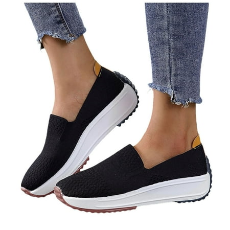 

Qufokar Womens Knee High Boots Wide Calf Leather Womens Gymnastics Sneaker Mesh Run Lace-Up Outdoor Mountaineering Breathable Shoes Women Casual Women S