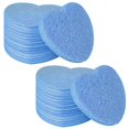 thumbnail image 1 of Esponjas faciales Spunspon, 100 unidades, con forma de corazón, color azul, 1 of 6