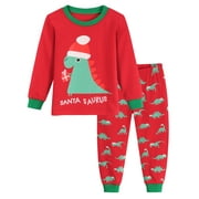 Little Hand Toddler Boys Pjs Christmas Pajamas Set Cotton Sleepwear 3t