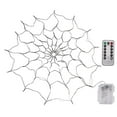 thumbnail image 2 of Decorations Spider Web Lights, LED Lamp Orange Color Lighted Spider Web 8 Lighting Effects 1.2m Diameter Wide Application  for Parties, 2 of 8
