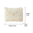 thumbnail image 3 of EWASWON 3 Pcs Cotton Quilted Makeup Bag Set Floral Cotton Cosmetic Bag Toiletry Travel Organizer Bag For Women Girls, 3 of 9