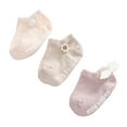 thumbnail image 2 of 3/9-Pack Baby Toddler Cotton Socks Non-Slip Crew Ankle Socks with Bow and Flower Decoration for Newborn Infant Boys Girls 0-5T, 2 of 6