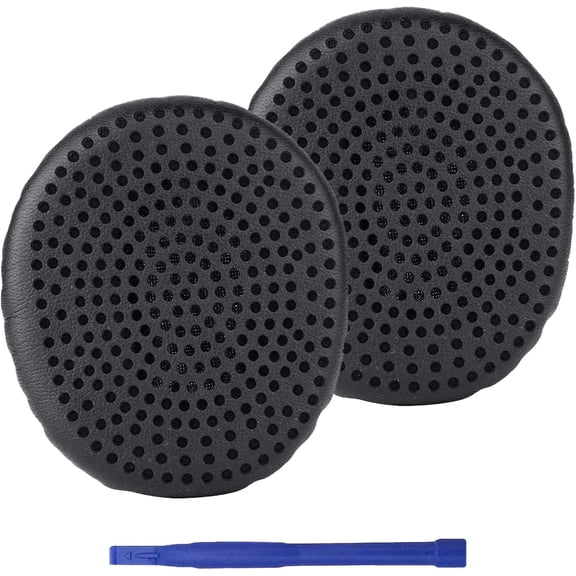 Adhiper Riff Replacements Earpads Earmuffs Protein Leather Memory Foam Repair Parts Compatible with Skullcandy Riff Wireless On-Ear Headphones (Black)