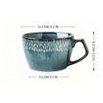 thumbnail image 2 of Oversized Coffee Mug: 24 oz Large Ceramic Mug with Handle, 700 ml Porcelain Coffee Cup for Tea, Latte, Hot Cocoa, Cereal, and Soup (Starry Sky), 2 of 7