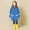 Blue, variant on Rain Boots And Rain Coat Girls Winter Coat Size 8 Girls Rain Coat Set 50s Day Girls Kids Fall Clothes Children's Boys Girls Button Rain Jacket Hooded Windproof Raincoat Kids Long Sleeve Hoodie Trench