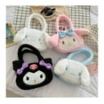 thumbnail image 2 of Bolso de mano de peluche Kuromi, bolso cruzado de peluche de anime, lindo bolso de mano para mujer, bolso de mano esponjoso con cremallera, bolso de mano informal de gran capacidad para el hombro, ade, 2 of 4