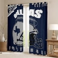 thumbnail image 2 of Erosebridal Football City Curtains and Drapes (42x84), Soccer Sport 30%-50% Blackout Curtains for Bedroom, Navy Curtains for Living Room, Bedroom Curtains Bedroom Decoration, 2 of 6