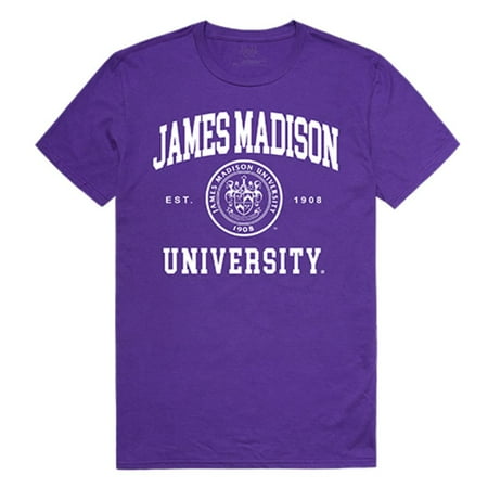 Duke University Durham Nc - James Madison University Foundation Dukes Seal Tee T-Shirt Purple Small