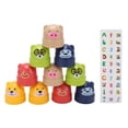thumbnail image 2 of Jouet de Tour de Coupe, Enfants Empilant des Tasses Stickers Mignons Signification Éducative pour l'Intérieur, 2 of 8
