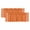 Orange, variant on 2 Pack Valances for Windows, Burnt Orange Striped Window Valances for Living Room/Bedroom/Bathroom, Farmhouse Modern Vertical Lines Light Filtering Kitchen Curtain Valance 42"W x12" L