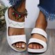 thumbnail image 1 of Zapatillas de punta abierta con tacón inclinado para mujer, sandalias cómodas, sandalias informales cómodas para la playa Wmkox8yii  hj789, 1 of 5
