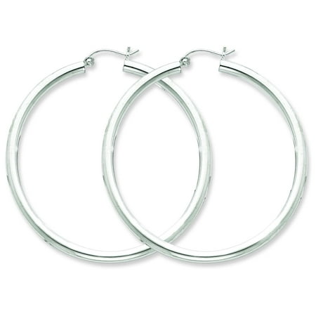 hoop sterling earrings silver jewelry 51mm