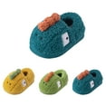 thumbnail image 6 of Wdgfv Girls cotton slippers Girls Slippers Fashion Cute Autumn Winter Lightweight Soft Comfortable Warm Flat Bottom Cartoon Animal Design Blue 2.5-3 Years, 6 of 6