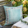 thumbnail image 6 of Throw Pillow Covers, Teal Coastal Decorative Throw Pillow Covers 18x18 Inch, Vintage Summer Beach Coral Shell Starfish Square Linen Pillow Cases for Couch/Living Room/Sofa, 6 of 9