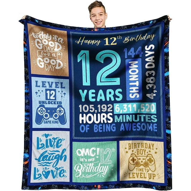 LHSHID 10 Year Old Boy Gift Ideas Coolest Gifts for 10 Year Old Boys Boys Age 10 Gift for Birthday 10th Birthday Decorations for Boy Best 10 Old Boy Birthday Gift Inch 60x80in