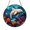 Acrylic 3.5 Inch, variant on Ocean Dugong Ocean Suncatcher Hanging Round Present Item Plaque Glass