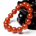thumbnail image 3 of K-KED 100% Natural Southern Red Agate Gemstone Beads Bangle Bracelet 6/8/10/12mm-6 mm, 3 of 6