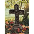 thumbnail image 1 of 24" Gothic Vampire Blood Cross Statue Tombstone Sculpture, 1 of 1
