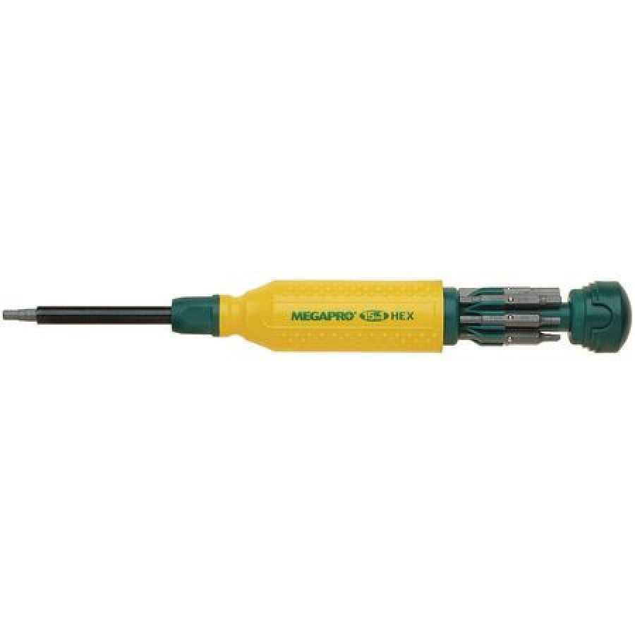 MEGAPRO 151HXB MultiBit Screwdriver, Hex, 15in1, 81/2 Walmart
