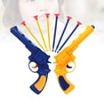 thumbnail image 4 of FELTECHELECTR Juguetes para niños, revólver de plástico con balas, divertido juego al aire libre para niños, juguete de disparos, juguetes clásicos, regalo (estilo A), 4 of 6