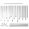 thumbnail image 1 of unbranded 1Jgo Kalimba Portátil De 17 Teclas Metalizadas Color Plata Con Sonido Claro Para Principiantes Y, 1 of 8